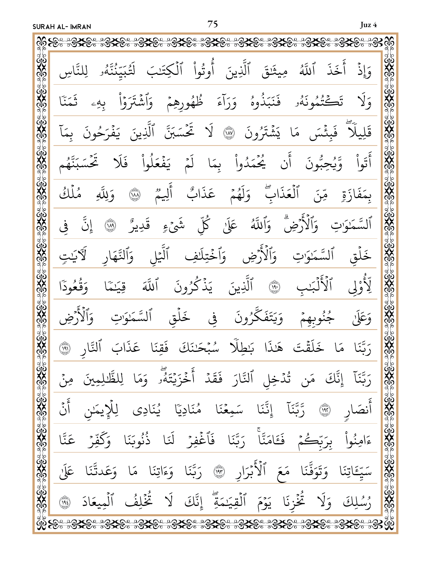 Quran Page 75